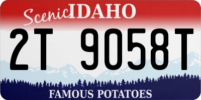 ID license plate 2T9058T