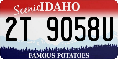 ID license plate 2T9058U