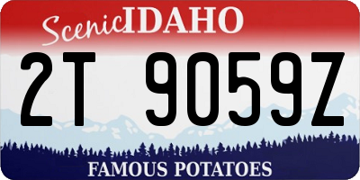 ID license plate 2T9059Z