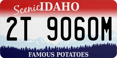 ID license plate 2T9060M
