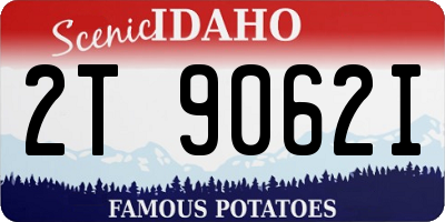 ID license plate 2T9062I