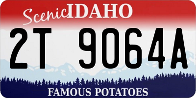 ID license plate 2T9064A