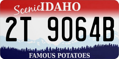 ID license plate 2T9064B