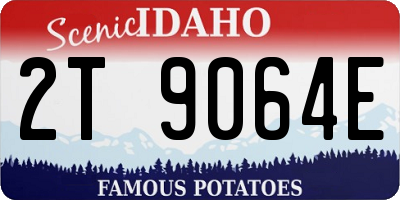 ID license plate 2T9064E