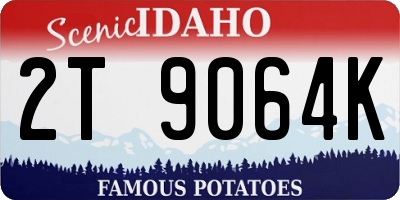 ID license plate 2T9064K