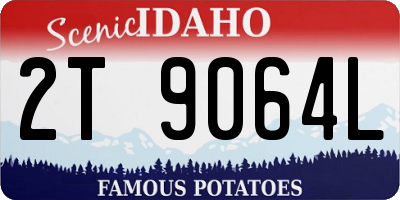 ID license plate 2T9064L