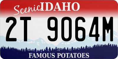 ID license plate 2T9064M