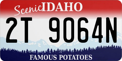ID license plate 2T9064N