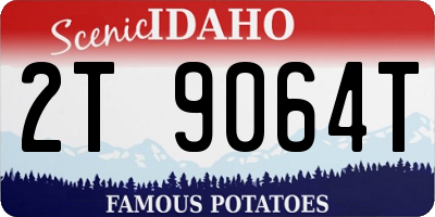 ID license plate 2T9064T