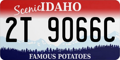ID license plate 2T9066C