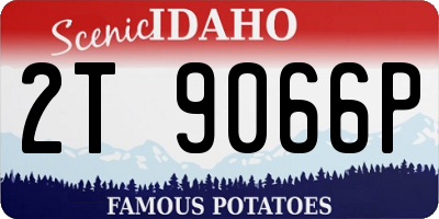 ID license plate 2T9066P