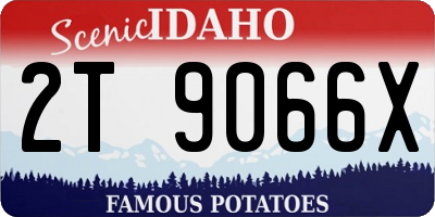 ID license plate 2T9066X