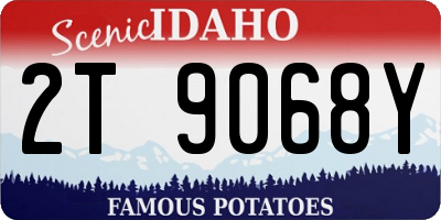 ID license plate 2T9068Y
