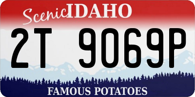 ID license plate 2T9069P