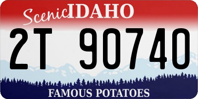 ID license plate 2T9074O