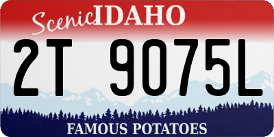 ID license plate 2T9075L