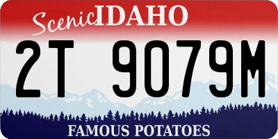 ID license plate 2T9079M