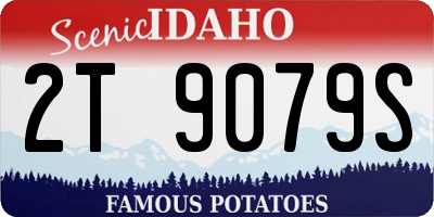 ID license plate 2T9079S