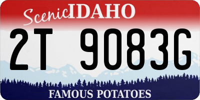 ID license plate 2T9083G