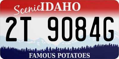 ID license plate 2T9084G