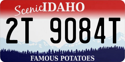 ID license plate 2T9084T