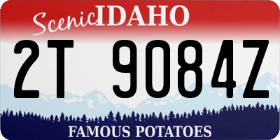 ID license plate 2T9084Z
