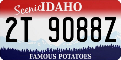 ID license plate 2T9088Z