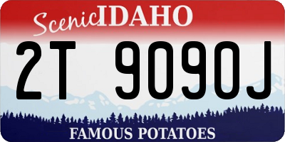 ID license plate 2T9090J