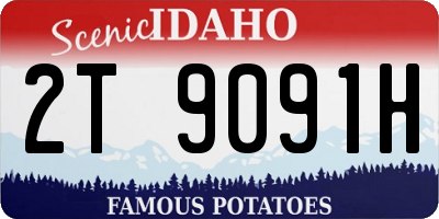 ID license plate 2T9091H