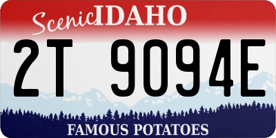 ID license plate 2T9094E