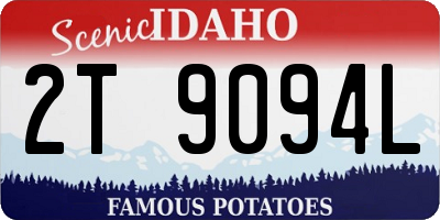 ID license plate 2T9094L