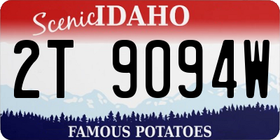 ID license plate 2T9094W