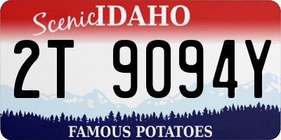 ID license plate 2T9094Y