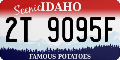 ID license plate 2T9095F