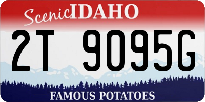 ID license plate 2T9095G