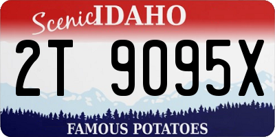 ID license plate 2T9095X