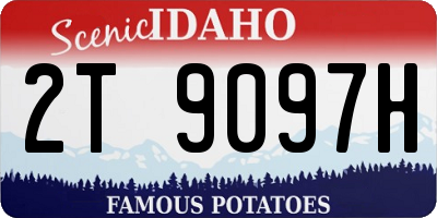 ID license plate 2T9097H