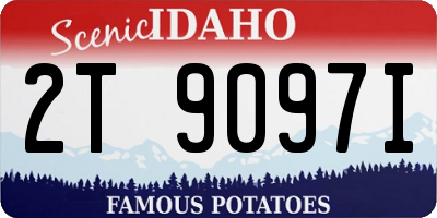 ID license plate 2T9097I