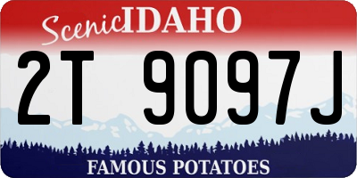 ID license plate 2T9097J