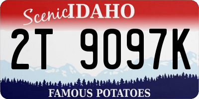 ID license plate 2T9097K