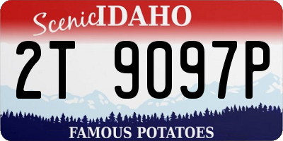 ID license plate 2T9097P