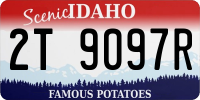 ID license plate 2T9097R