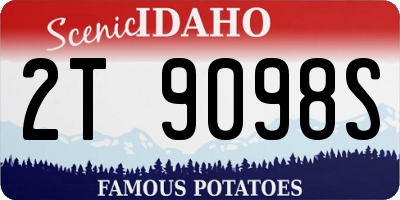 ID license plate 2T9098S