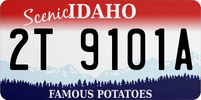 ID license plate 2T9101A
