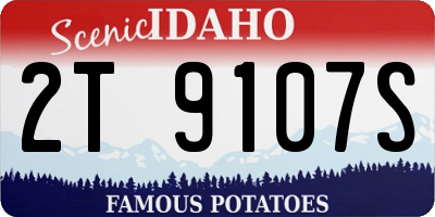 ID license plate 2T9107S
