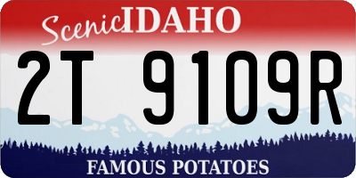 ID license plate 2T9109R