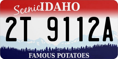 ID license plate 2T9112A