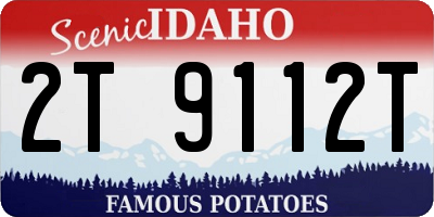 ID license plate 2T9112T