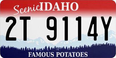 ID license plate 2T9114Y