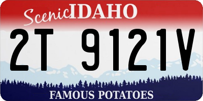 ID license plate 2T9121V